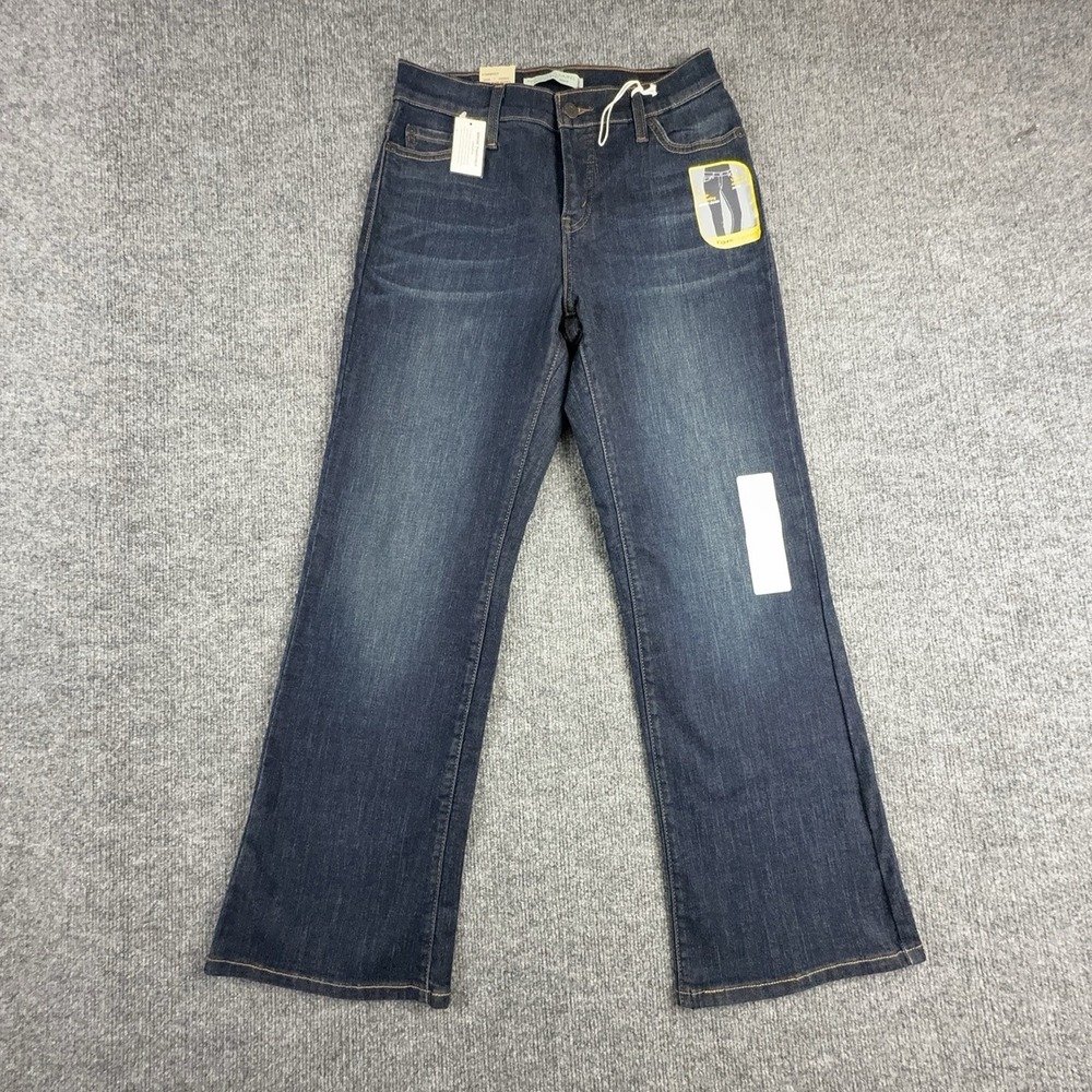 Y2K Levi's Perfectly Slimming 512 Jeans Womens 8P Medium Blue Mid Rise Bootcut